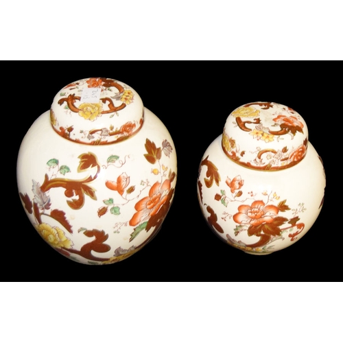 172 - Two Masons Ironstone Ginger Jars