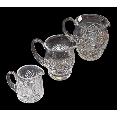 196 - A Waterford Crystal Water Jug and Two Others