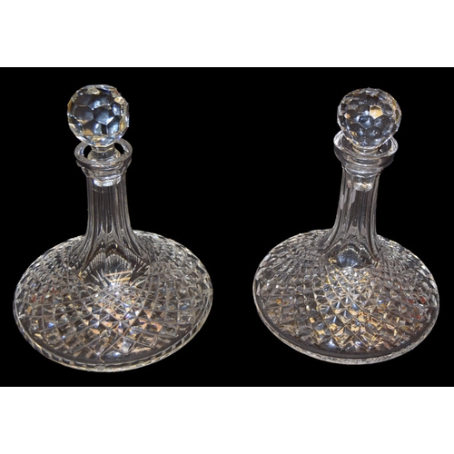 212 - A Pair of Crystal Decanters