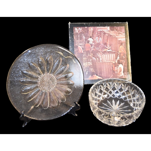 213 - A Crystal Bowl and A Darlington Crystal Platter