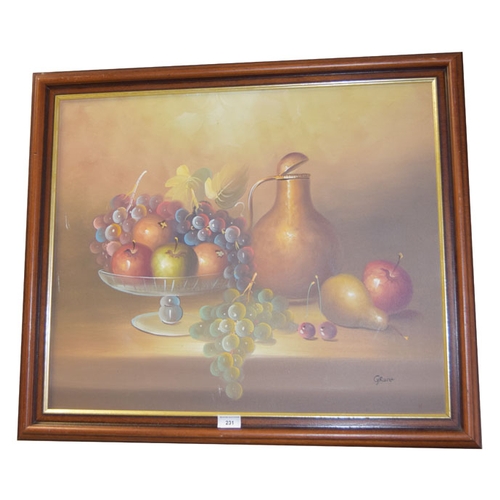 231 - An Oil Painting 'Still Life' - Grase