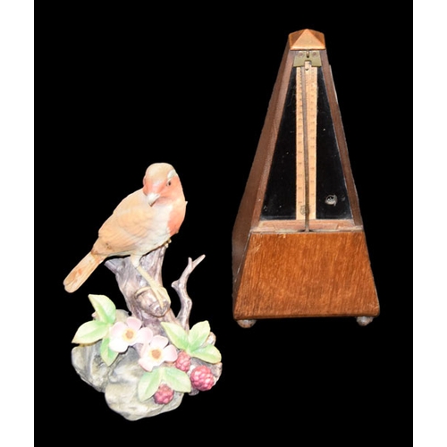 268 - A Metronome and A Figurine of A Robin