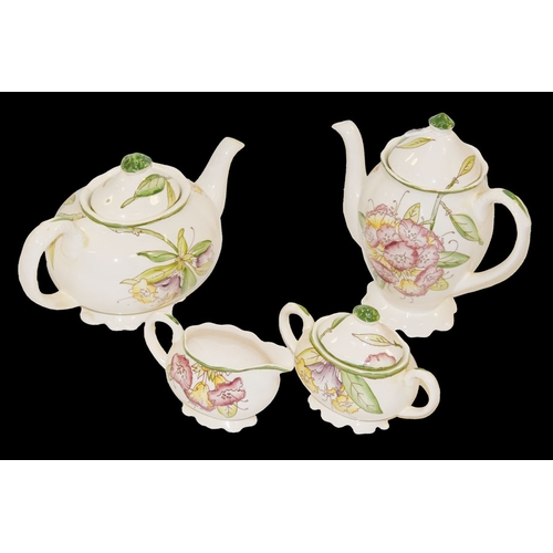 280 - A Four Piece Masons 'Spring Blossom' Teaset