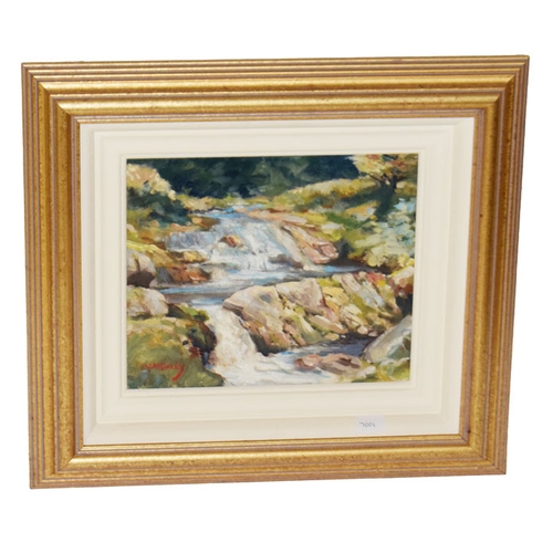 289 - An Oil Painting 'The Waterfall' - J McKendry