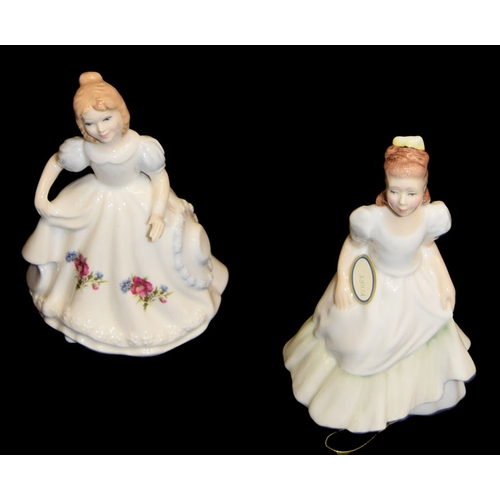 292 - Two Small Royal Doulton Figurines 'August' and 'Kerry'