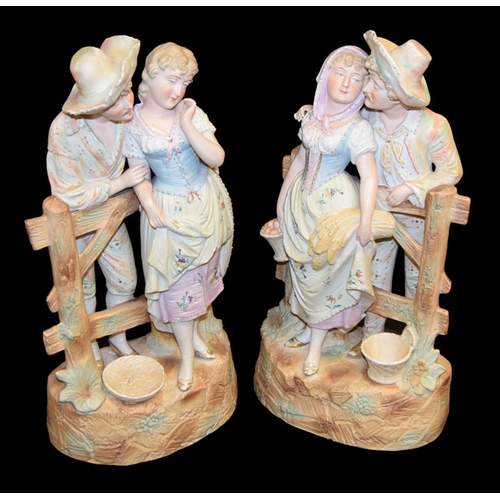 309 - A Very Nice Pair of Bisque Figurines