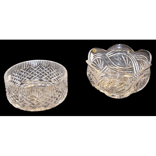 310 - Two Crystal Footed Bowls