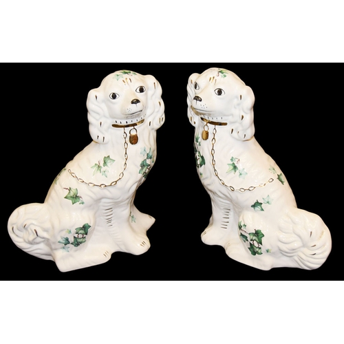 337 - A Good Pair of Pottery Dogs