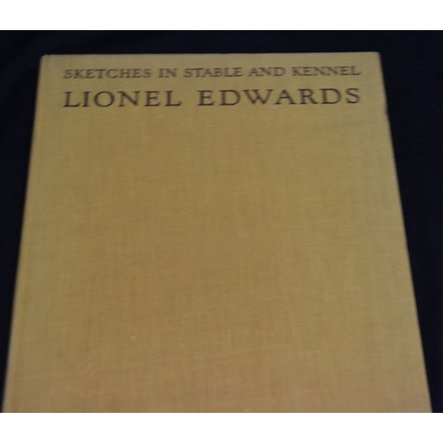 341 - A Very Nice Book 'Sketches in Stable and Kennel' - Lionel Edwards