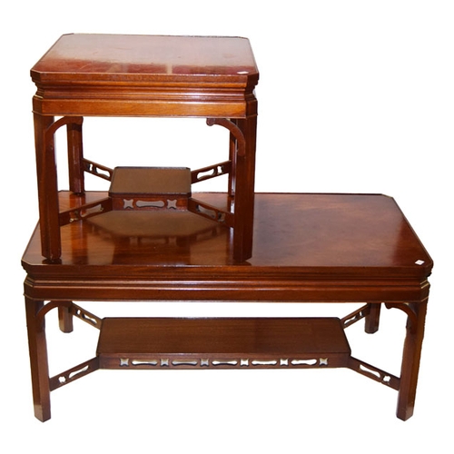 349 - A Nice Mahogany Coffee Table and Matching Lamp Table