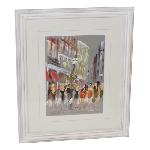 354 - A Watercolour 'Grafton Street, Dublin' - Valerie Byrne