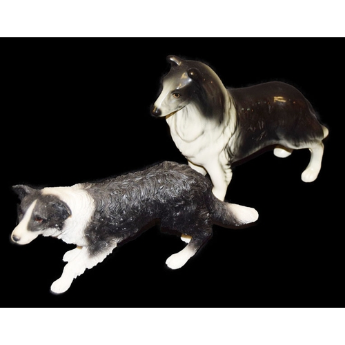 371 - A Figurine of A Collie Dog and Another