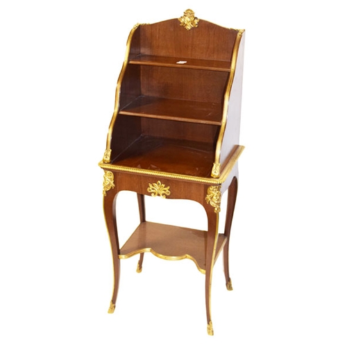 375 - A Very Nice Small Mahogany Gilt Mounted Etagere