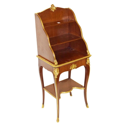 375 - A Very Nice Small Mahogany Gilt Mounted Etagere