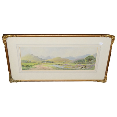 398 - A Gilt Framed Watercolour 'The Mournes' - George W. Morrison