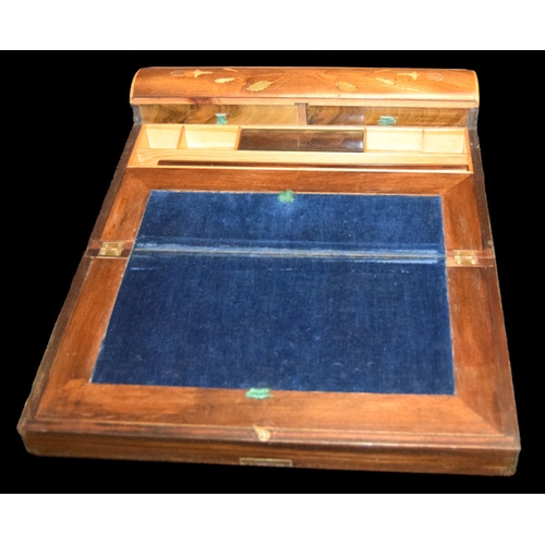 425 - A Very Fine Inlaid Writing Box, Fitted Interior