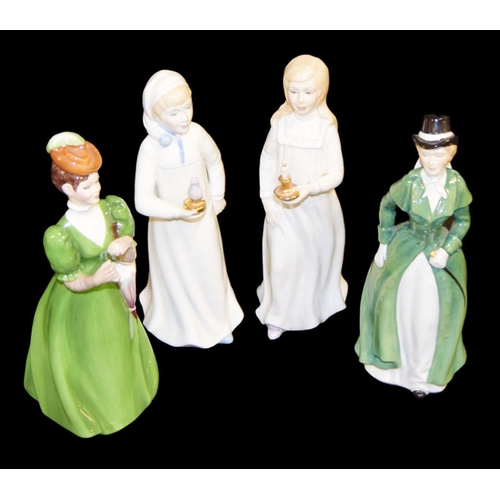 433 - A Pair of Bone China Figurines and Another