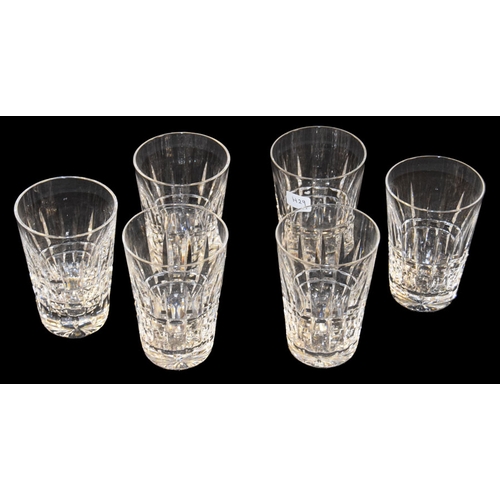 437 - Six Waterford Crystal Tumblers