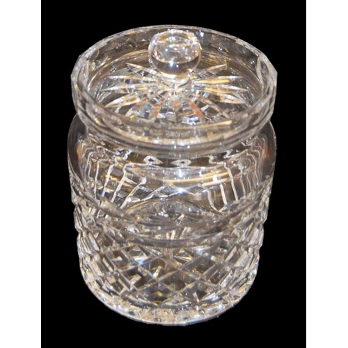 455 - A  Waterford Crystal Biscuit Barrel