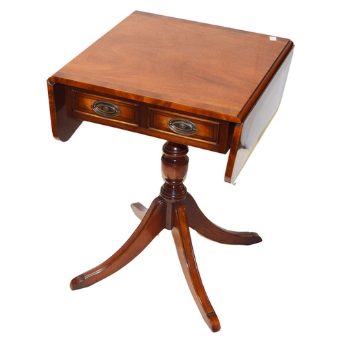 473 - A Nice Inlaid Drop Leaf Small Table