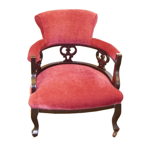 548 - A Mahogany Framed Tub Chair