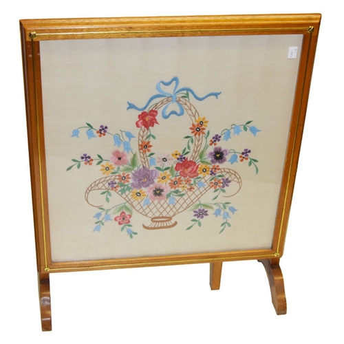 6 - A Firescreen/Table, Hand Crafted Panel