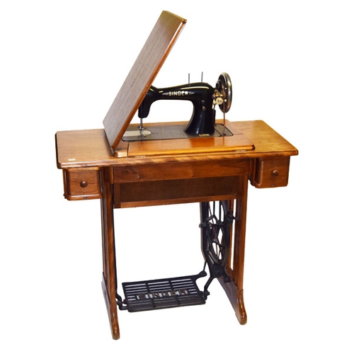 9 - A Singer Sewing Machine and Its Table