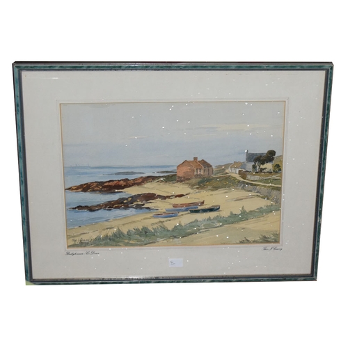 118 - A Watercolour 'Ballyhornan, Co.Down'  - Theo J. Gracey RUA