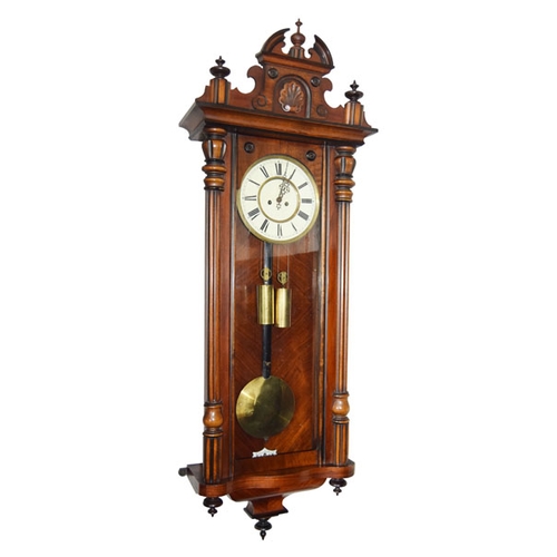 20 - A 19th Century Double Weight Vienna Wall Clock