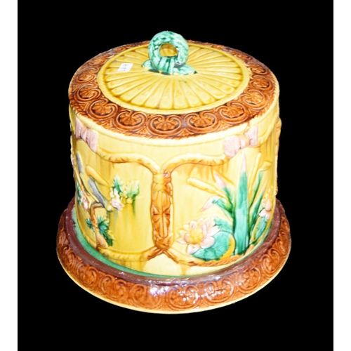 26 - A 19th Century Majolica Cheese Dome