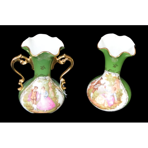 298 - A Limoges Two Handled Vase and a Similar Vase