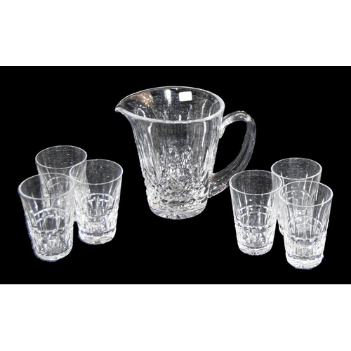 38 - A Waterford Jug and Six Waterford Glasses