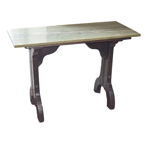 65 - A Marble Topped Side Table