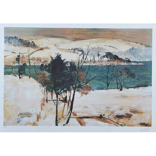 137 - A Gilt Framed Limited Edition Print 'Lough Garten, Winter' - Derek Hill