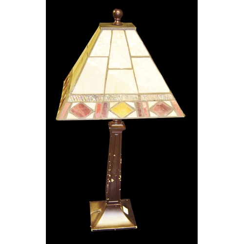 148 - A Nice Table Lamp and Tiffany Glass Shade