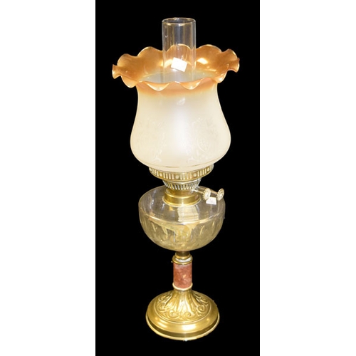 175 - A Clear Bowl Oil Lamp