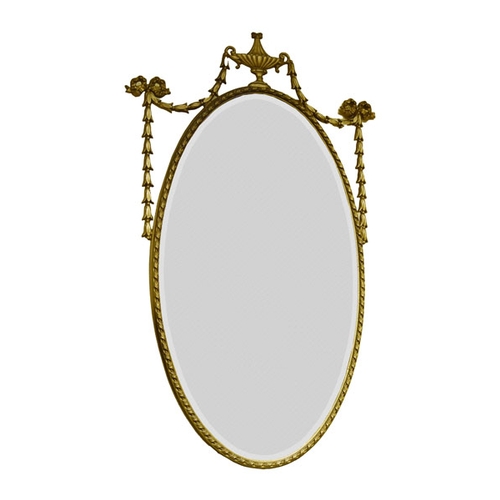 349 - A Gilt Framed Bevelled Glass Wall Mirror