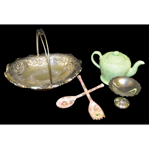 359 - A Sundry Lot of a Cake Server, Teapot, Servers etc