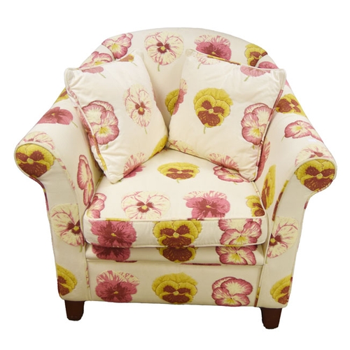 369 - A Nice Upholstered Easy Chair and its Two Cushions