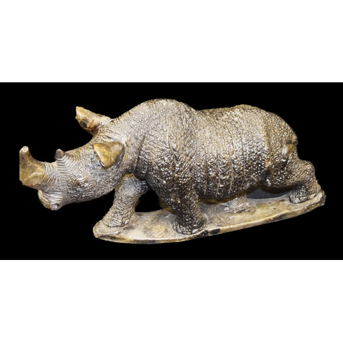 372 - A Good Carved Figure 'Rhinoceros'