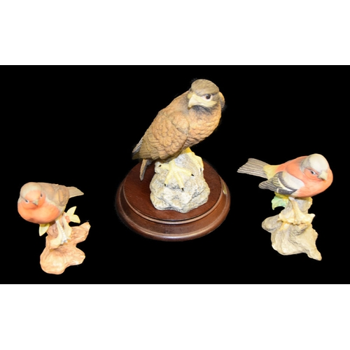 377 - Three Nice Bird Figurines