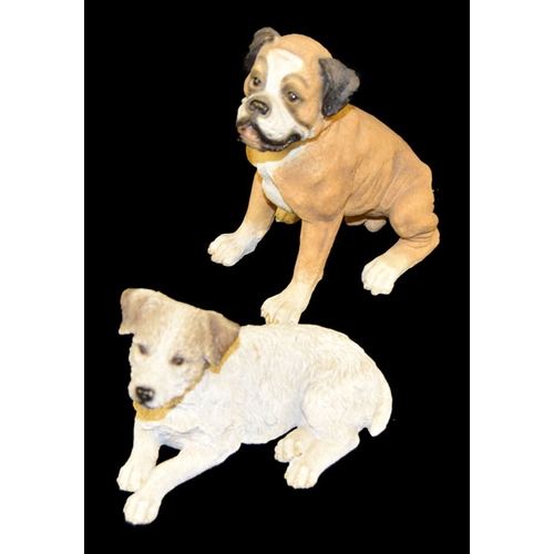 378 - A Bull Dog and Another Dog Figurine