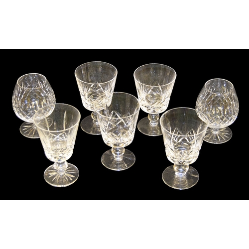 609 - A Lot of Stemmed Wine and Brandy Glasses