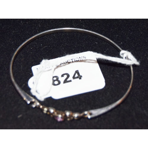 824 - A Silver Bangle