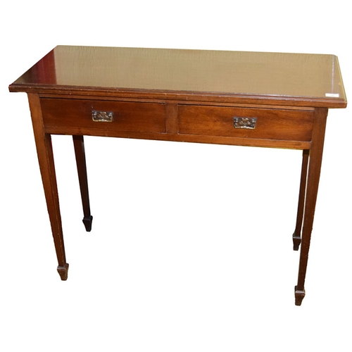 20 - A Nice Slimline Hall / Side Table, Two Drawers