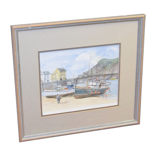 21 - A Watercolour 'Harbour Scene'