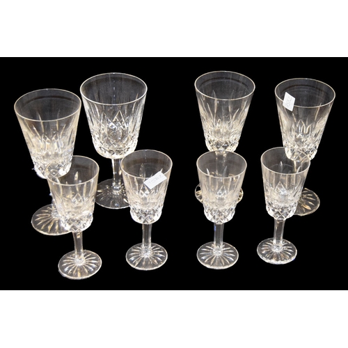 36 - Two Sets of Four Wine Glasses