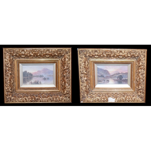 483 - A Pair of Small Gilt Framed Oil Paintings - Signed