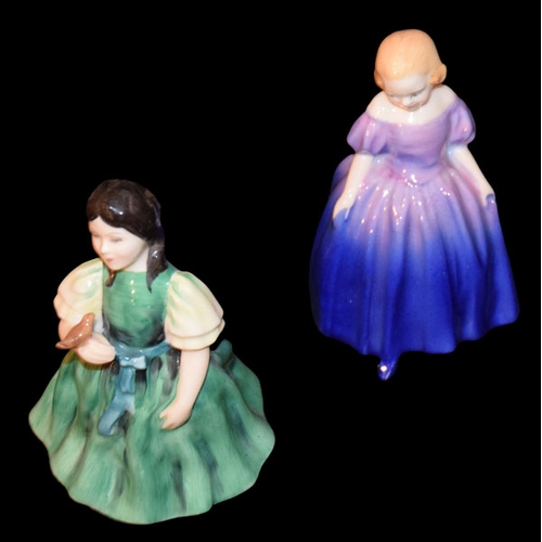 490 - Two Small Royal Doulton Figurines 'Francine ' and 'Marie'