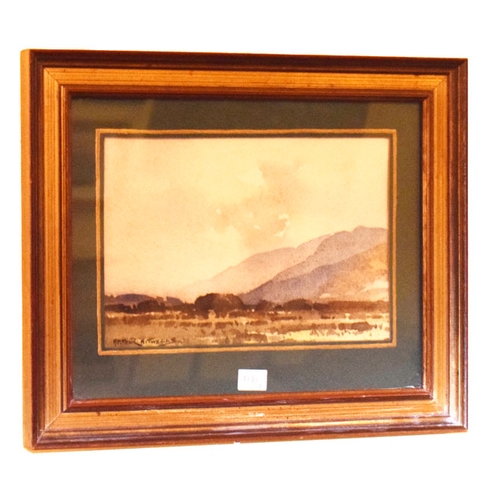 509 - A Watercolour 'Turfs Bog, Connemara' - Arthur H Twells